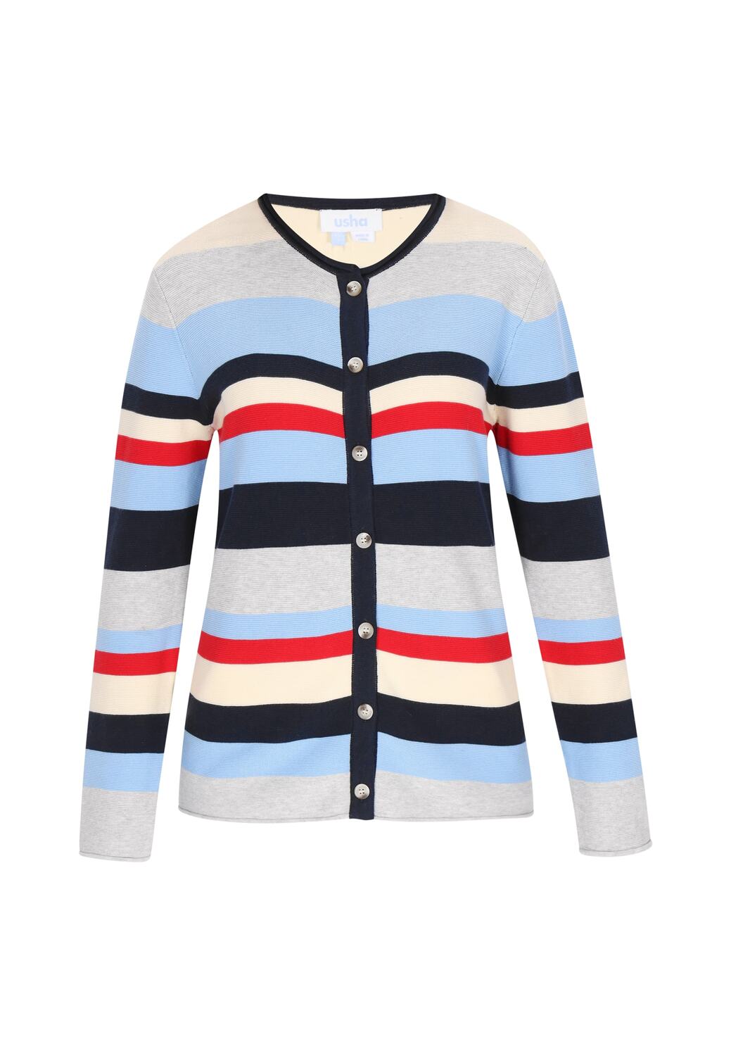 Usha BLUE LABEL Вязаный кардиган в цвете Navy, Light Blue
Usha BLUE LABEL Вязаный кардиган в цвете Navy, Light Blue