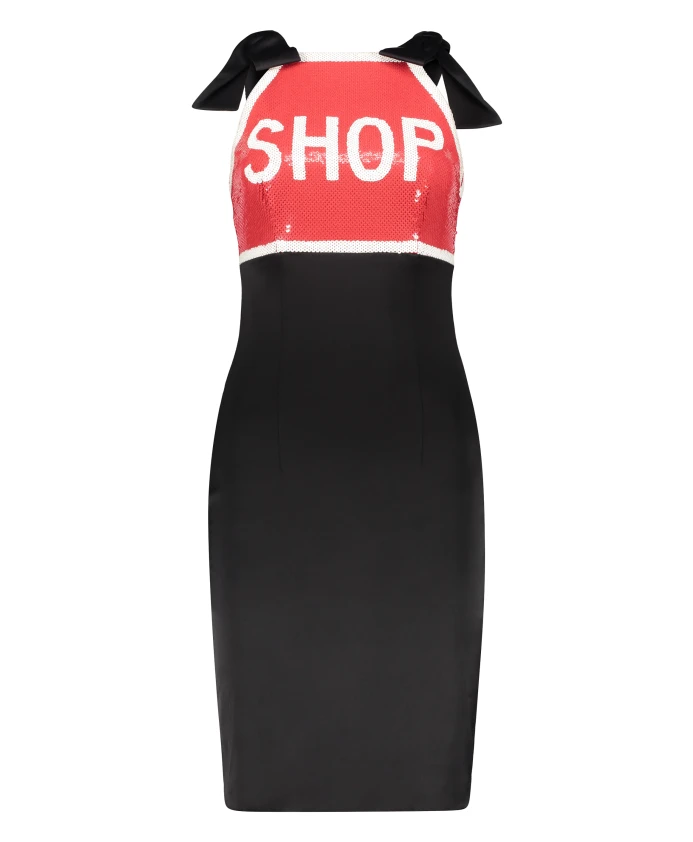 Блестящее мини-платье, расшитое пайетками, с бантом. Moschino, мультиколор
Блестящее мини-платье, расшитое пайетками, с бантом. Moschino, мультиколор