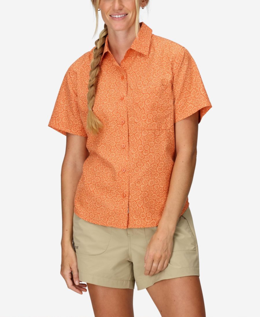 Женская рубашка Air Exchange с коротким рукавом и воротником-стойкой, защитой от ультрафиолета UPF 40 Marmot, Pomelo Min
Женская рубашка Air Exchange с коротким рукавом и воротником-стойкой, защитой от ультрафиолета UPF 40 Marmot, Pomelo Min