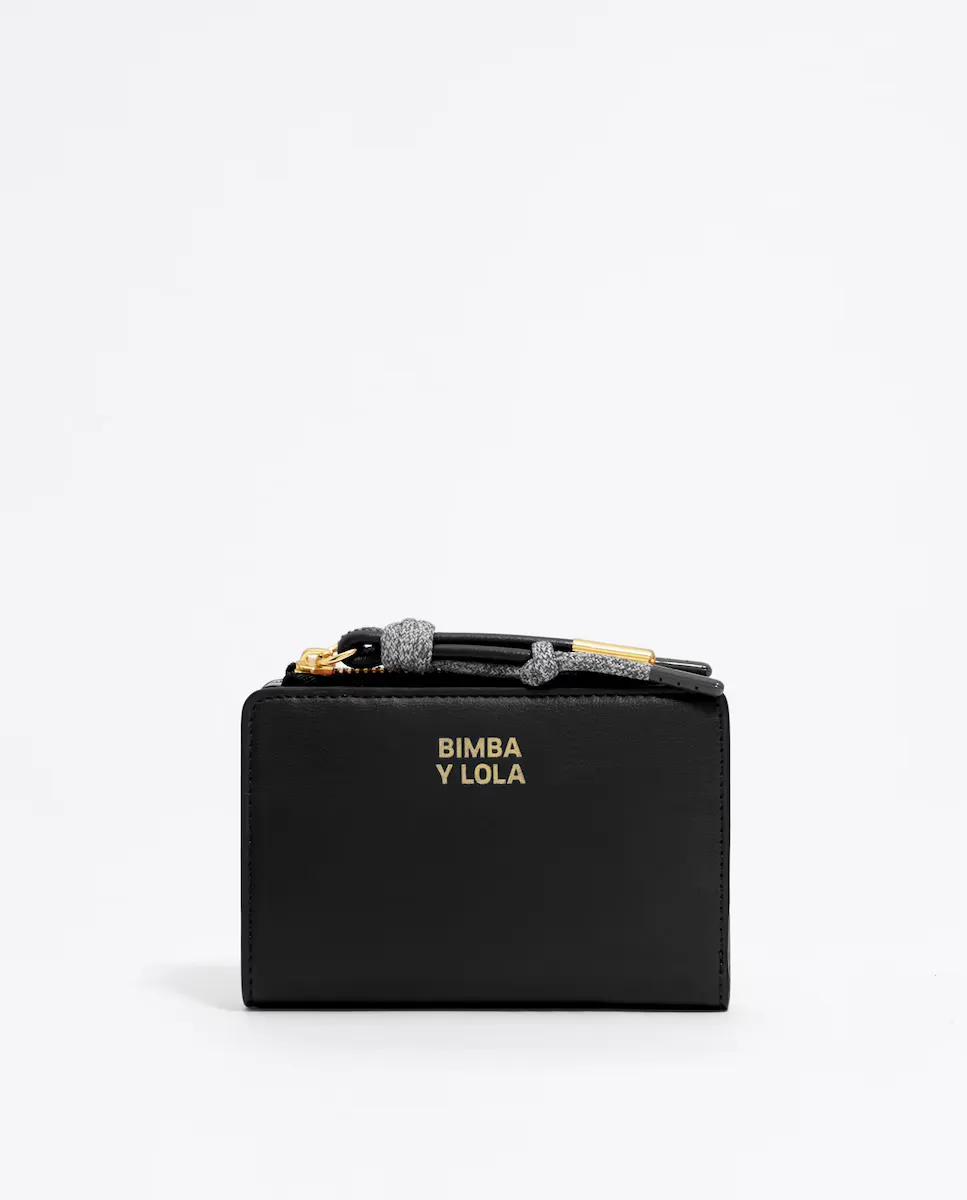 Женский кожаный кошелек с логотипом Bimba y Lola, черный
Женский кожаный кошелек с логотипом Bimba y Lola, черный