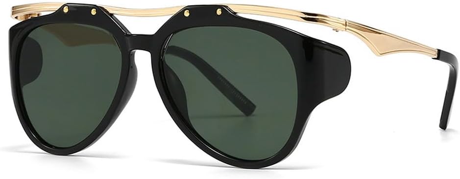 Модные солнцезащитные очки с двойной перемычкой для женщин, ретро-градиентные, с защитой от УФ-излучения UV400; модные уникальные солнцезащитные очки для мужчин HVTVTLA, Black Dark Green
Модные солнцезащитные очки с двойной перемычкой для женщин, ретро-градиентные, с защитой от УФ-излучения UV400; модные уникальные солнцезащитные очки для мужчин HVTVTLA, Black Dark Green