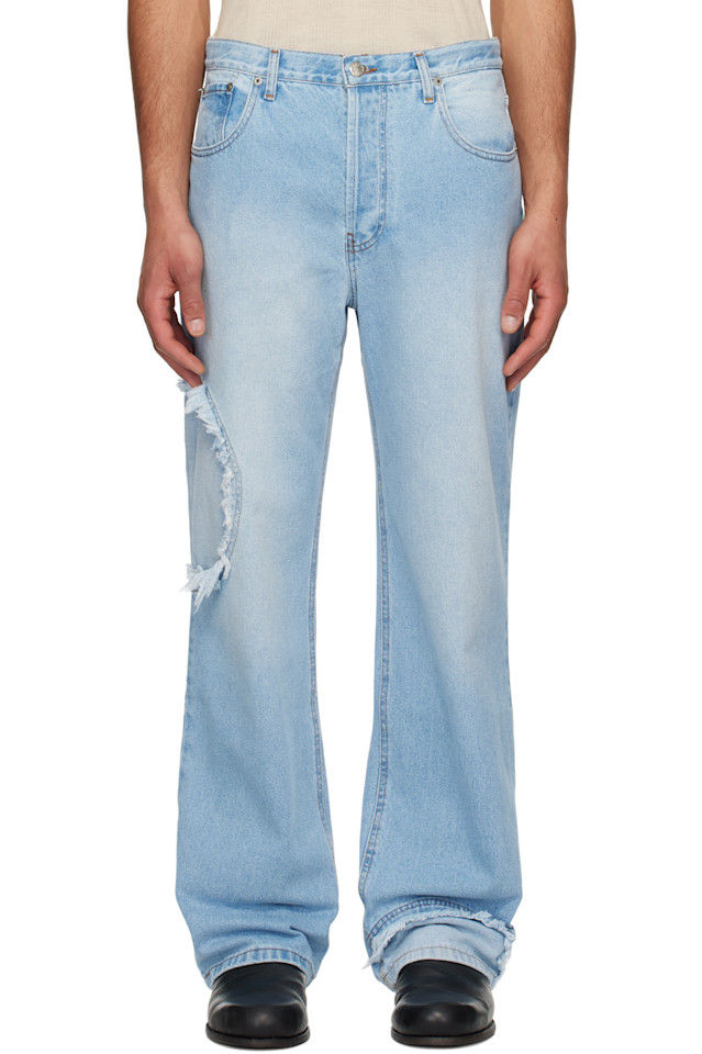 Джинсы с круглым вырезом на коленях Circle Edward Cuming, цвет light wash
Джинсы с круглым вырезом на коленях Circle Edward Cuming, цвет light wash