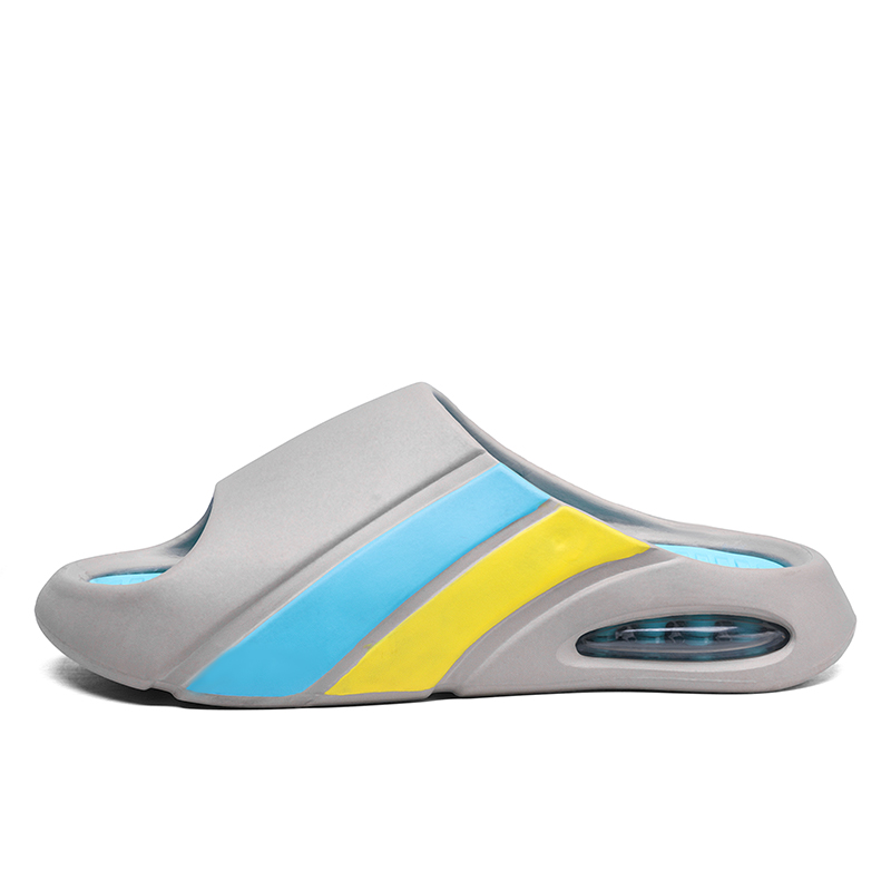 LONGYING Слайдеры мужские черно-серо-белые серые, цвет Gray 
LONGYING Слайдеры мужские черно-серо-белые серые, цвет Gray