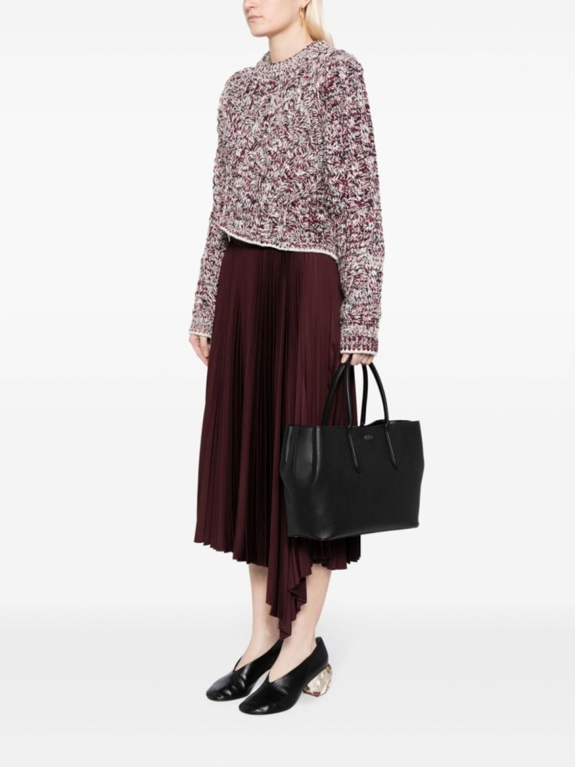 Маленькая сумка-тоут Day Smythson, черный 
Маленькая сумка-тоут Day Smythson, черный