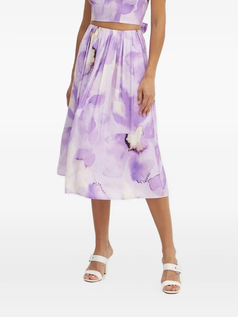 Юбка с цветочным принтом Bardot, фиолетовый
Юбка с цветочным принтом Bardot, фиолетовый