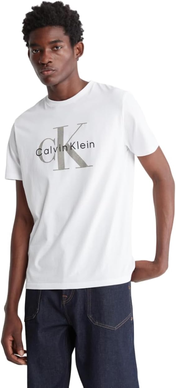 Мужская футболка с круглым вырезом и монограммой Calvin Klein, Brilliant White, Белый, Мужская футболка с круглым вырезом и монограммой Calvin Klein, Brilliant White
Мужская футболка с круглым вырезом и монограммой Calvin Klein, Brilliant White, Белый, Мужская футболка с круглым вырезом и монограммой Calvin Klein, Brilliant White