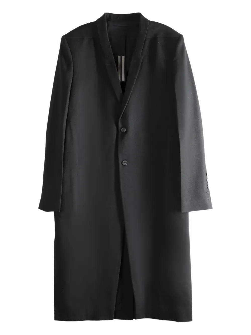 Однобортное пальто Rick Owens, черный
Однобортное пальто Rick Owens, черный