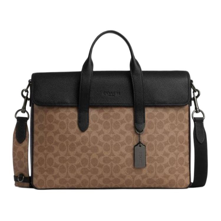 COACH Сумка-портфель из текстурированной кожи с покрытием
COACH Сумка-портфель из текстурированной кожи с покрытием