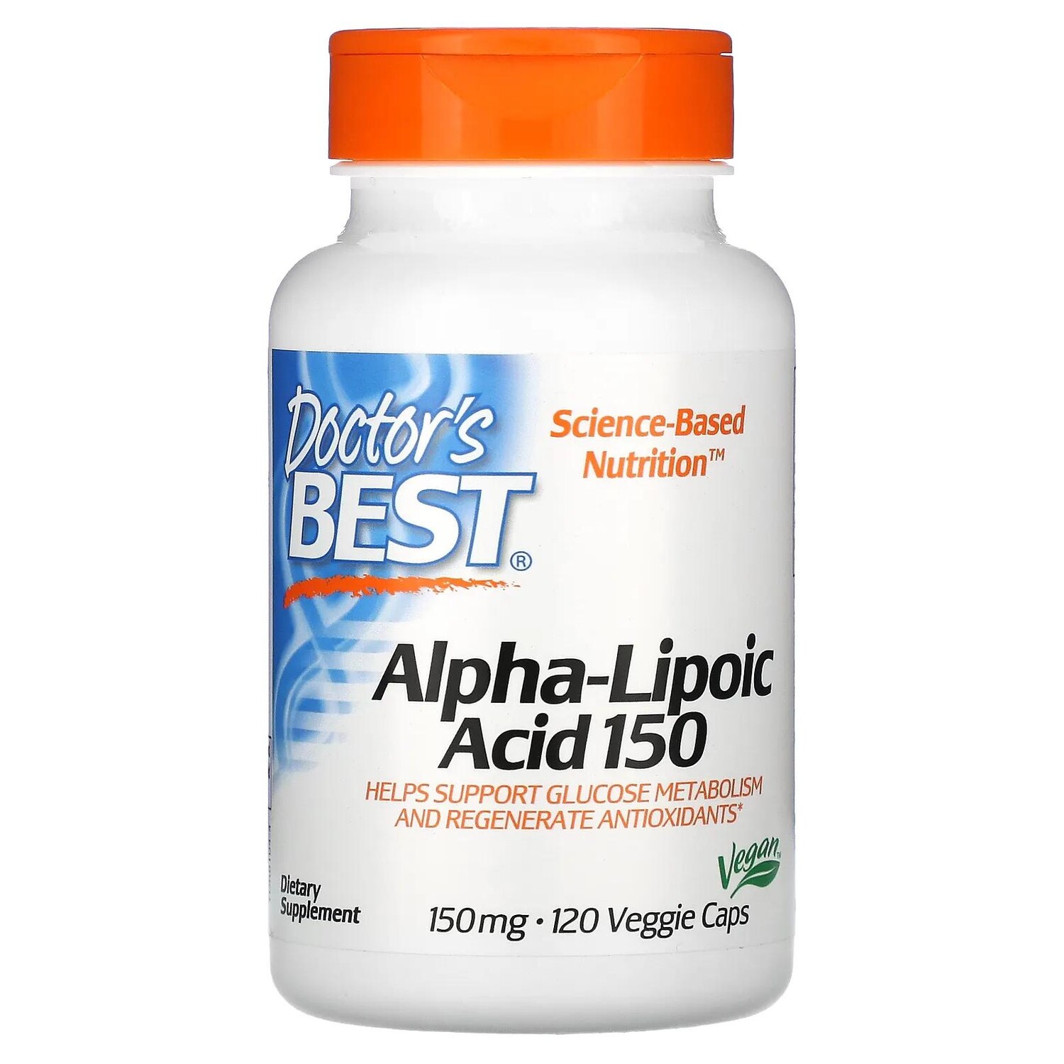 Doctor's Best Alpha-Lipoic Acid 150 mg 120 Veggie Capsules
Doctor's Best Alpha-Lipoic Acid 150 mg 120 Veggie Capsules