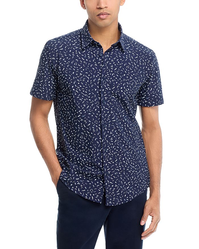 Рубашка с принтом Roan Slim Fit с коротким рукавом BOSS, синий
Рубашка с принтом Roan Slim Fit с коротким рукавом BOSS, синий