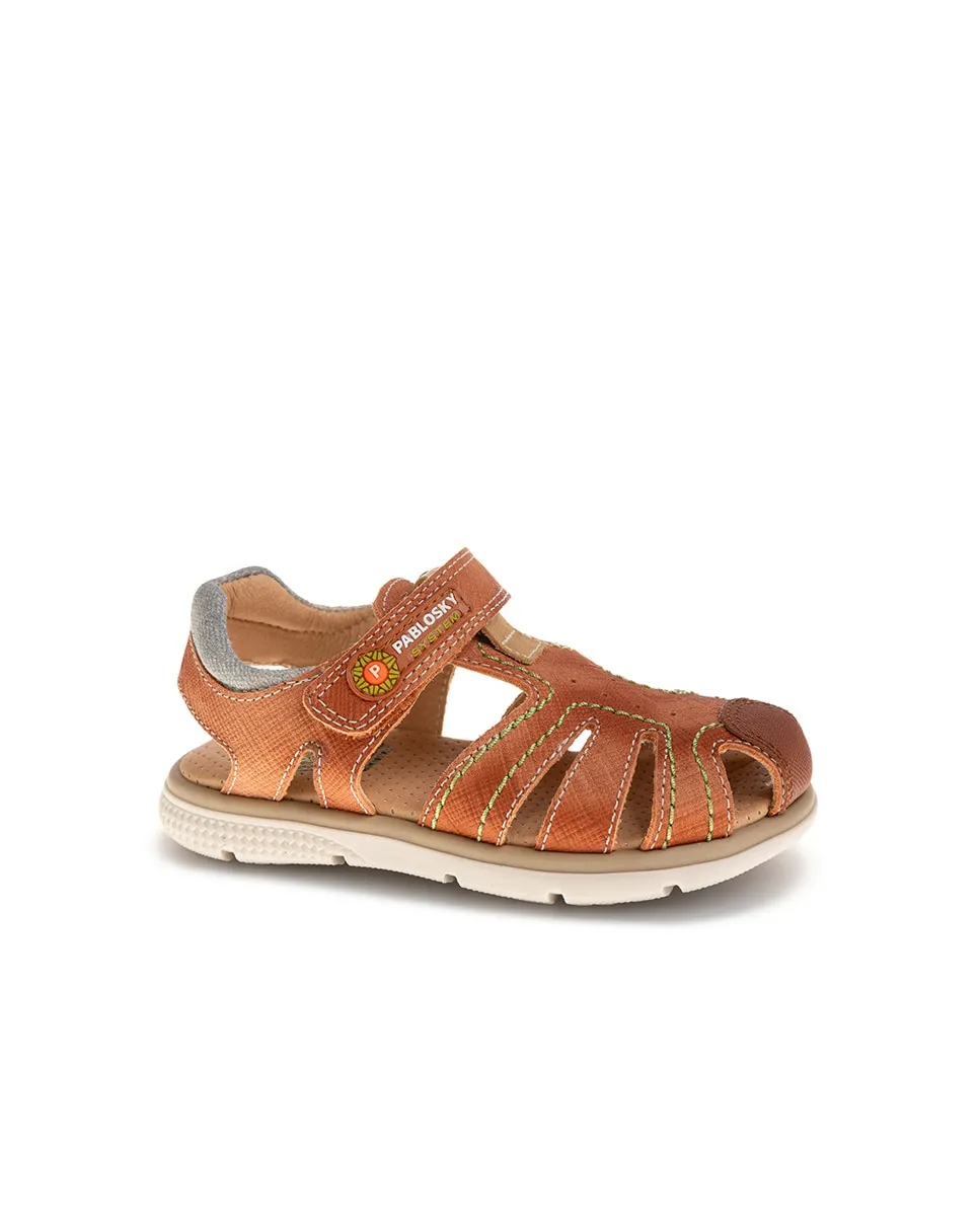 Детские сандалии из кожи с липучкой Pablosky, коричневый
Детские сандалии из кожи с липучкой Pablosky, коричневый