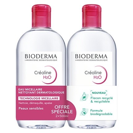 Набор очищающей мицеллярной воды Crealine H2o - 2 X 500 мл Bioderma
Набор очищающей мицеллярной воды Crealine H2o - 2 X 500 мл Bioderma