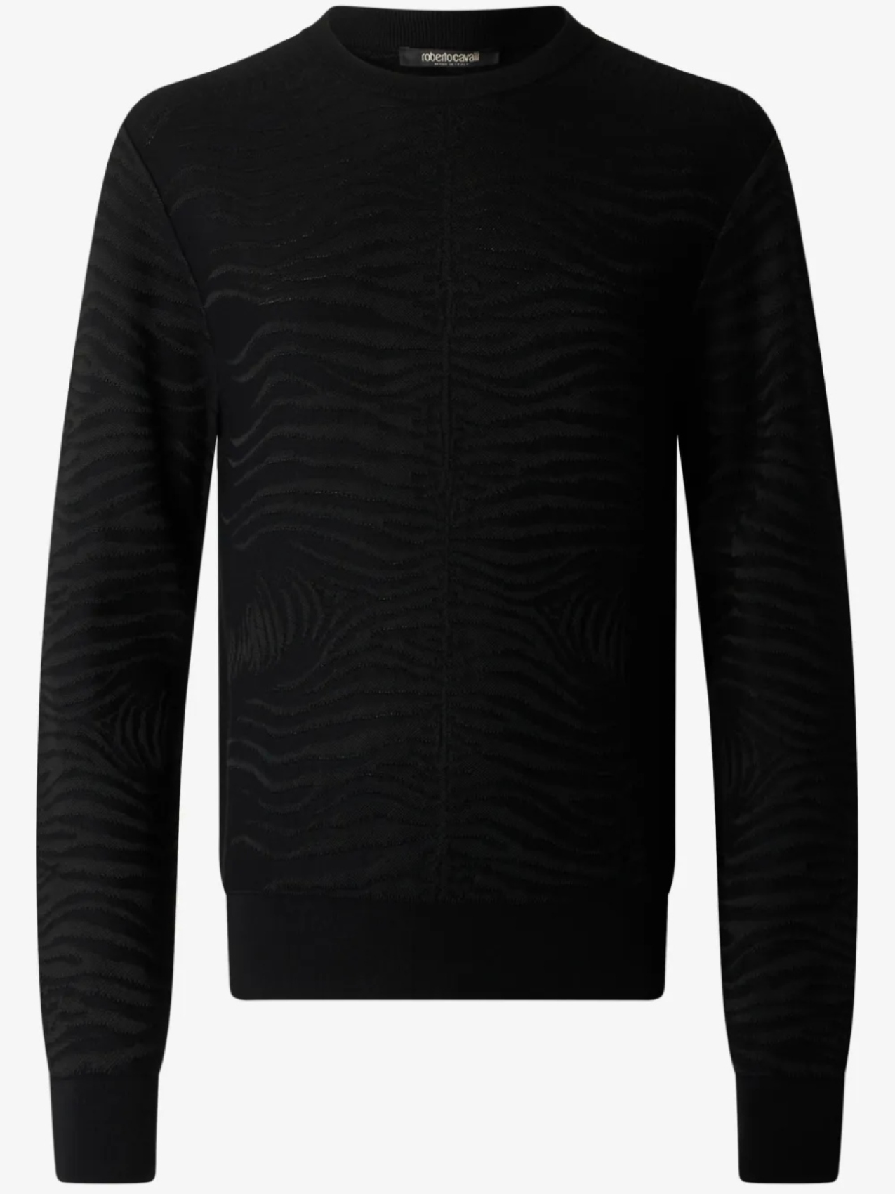 Свитер с принтом зебра Roberto Cavalli, черный
Свитер с принтом зебра Roberto Cavalli, черный