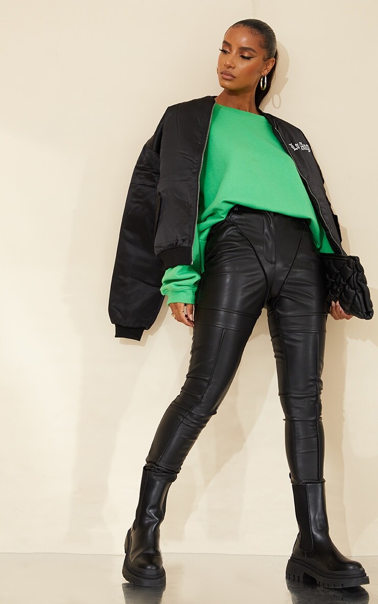 PrettyLittleThing Черные узкие брюки из искусственной кожи с контрастными вставками, Черный, PrettyLittleThing Черные узкие брюки из искусственной кожи с контрастными вставками
PrettyLittleThing Черные узкие брюки из искусственной кожи с контрастными вставками, Черный, PrettyLittleThing Черные узкие брюки из искусственной кожи с контрастными вставками