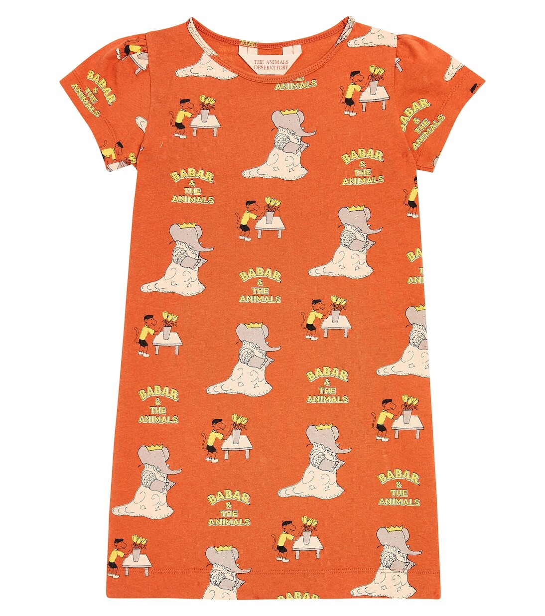 Платье flamingo из хлопкового джерси The Animals Observatory, коричневый 
Платье flamingo из хлопкового джерси The Animals Observatory, коричневый