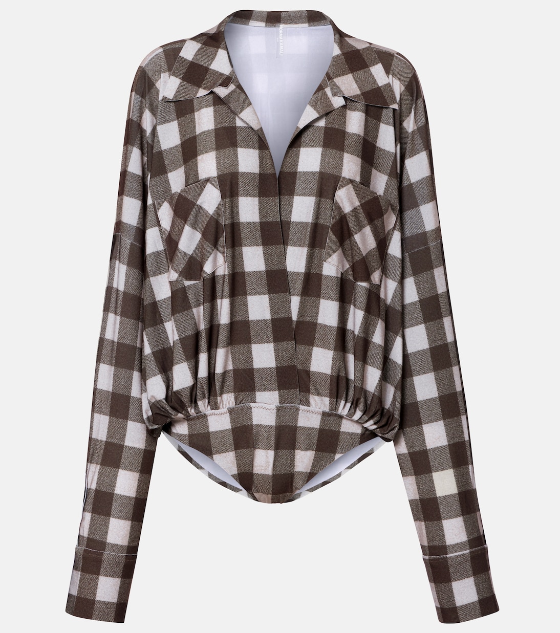 Клетчатый боди оверсайз Norma Kamali, Bark Box Plaid
Клетчатый боди оверсайз Norma Kamali, Bark Box Plaid