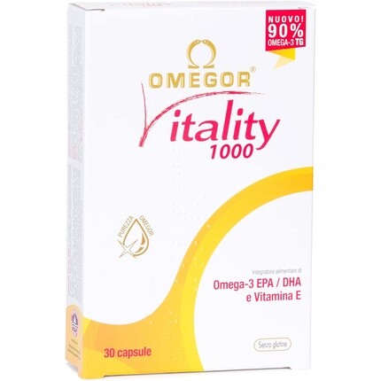 Omegor Vitality 1000 Капсулы с Омега-3, ЭПК, ДГК и витамином Е 30 Капсулы
Omegor Vitality 1000 Капсулы с Омега-3, ЭПК, ДГК и витамином Е 30 Капсулы