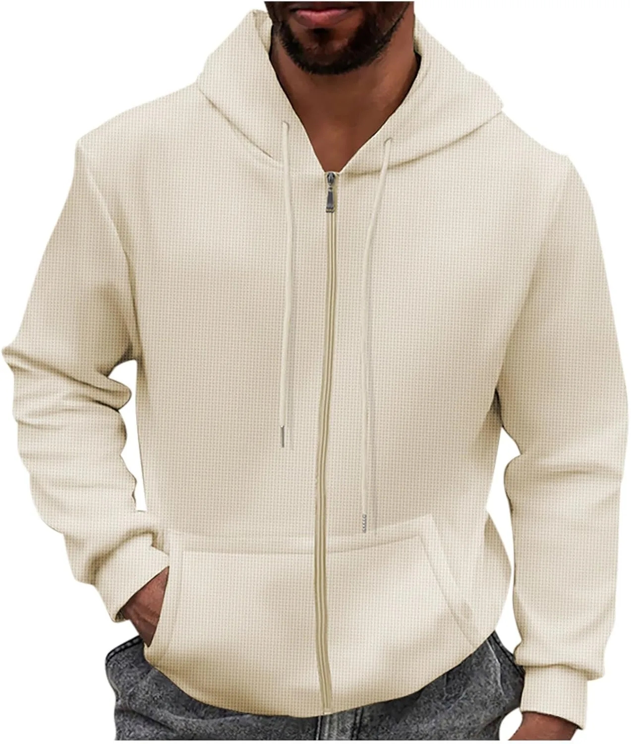 Мужская толстовка с капюшоном на молнии, легкая, с карманом QUNPIU
Мужская толстовка с капюшоном на молнии, легкая, с карманом QUNPIU