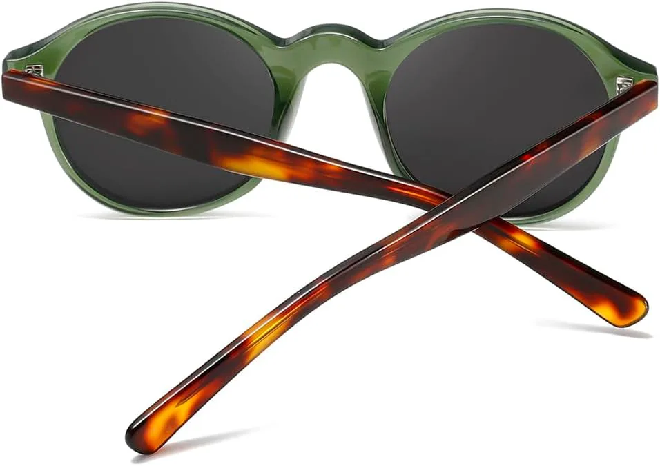 Солнцезащитные очки в круглой оправе UV400 для женщин, ретро-стиль, ацетат, поляризованные, для мужчин, для вождения, унисекс, зеленые и коричневые WNCKSQ, Black
Солнцезащитные очки в круглой оправе UV400 для женщин, ретро-стиль, ацетат, поляризованные, для мужчин, для вождения, унисекс, зеленые и коричневые WNCKSQ, Black