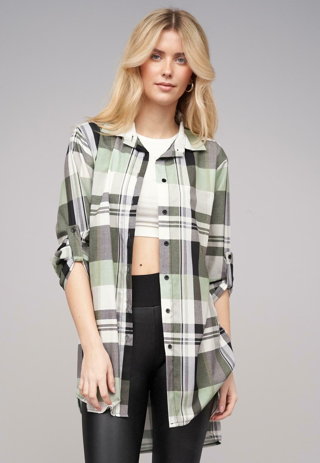 Блузка на пуговицах Cloud 5ive, зеленый
Блузка на пуговицах Cloud 5ive, зеленый