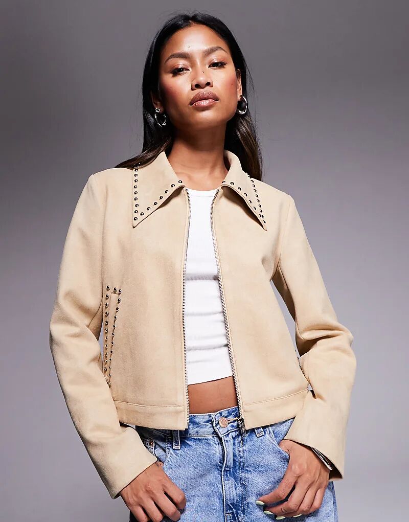 Жакет Princess Polly Hurleigh из искусственной замши с отделкой заклепками и воротником цвета верблюжьей шерсти
Жакет Princess Polly Hurleigh из искусственной замши с отделкой заклепками и воротником цвета верблюжьей шерсти