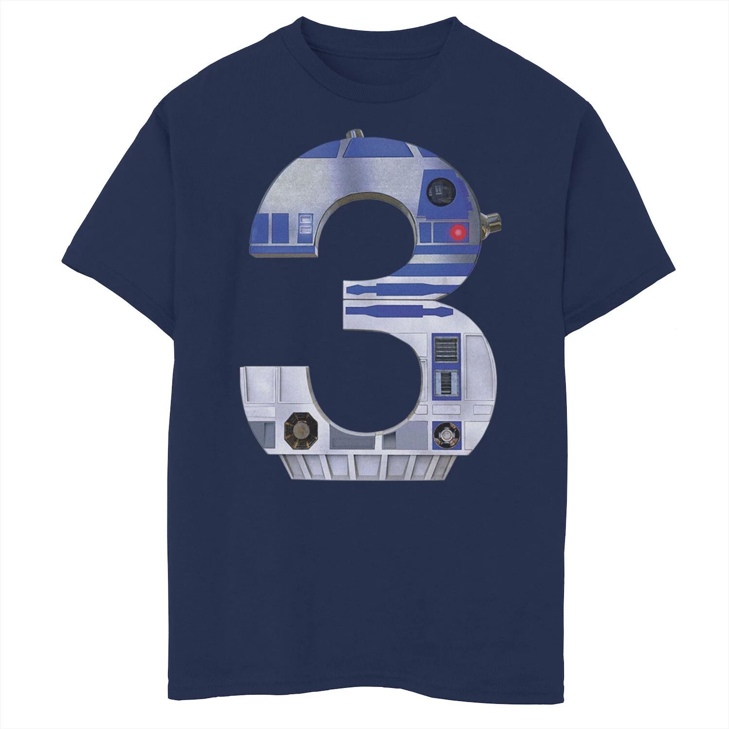 Футболка на третий день рождения с изображением дроида R2-D2 «Звездные войны» для мальчиков 8–20 лет Licensed Character 
Футболка на третий день рождения с изображением дроида R2-D2 «Звездные войны» для мальчиков 8–20 лет Licensed Character