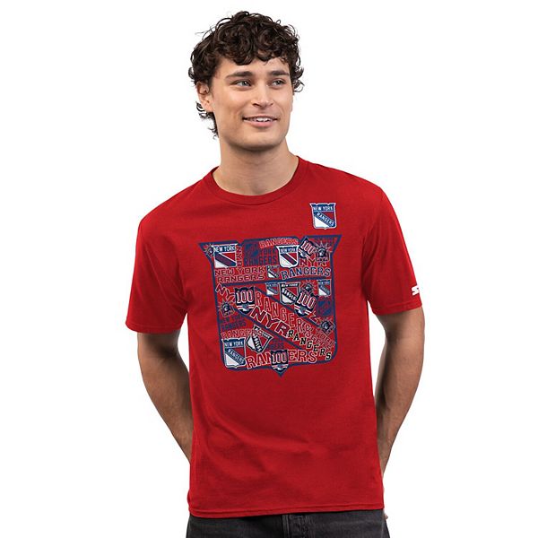 Мужская футболка с коллажем логотипа new york rangers в красном цвете Starter
Мужская футболка с коллажем логотипа new york rangers в красном цвете Starter