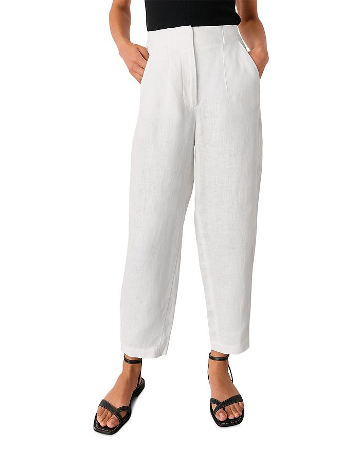 Льняные брюки с расклешенным силуэтом Barrel Leg Whistles, белый
Льняные брюки с расклешенным силуэтом Barrel Leg Whistles, белый