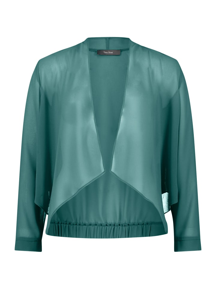 Vera Mont Блузка-жакет без застежки, темно-изумрудного цвета
Vera Mont Блузка-жакет без застежки, темно-изумрудного цвета