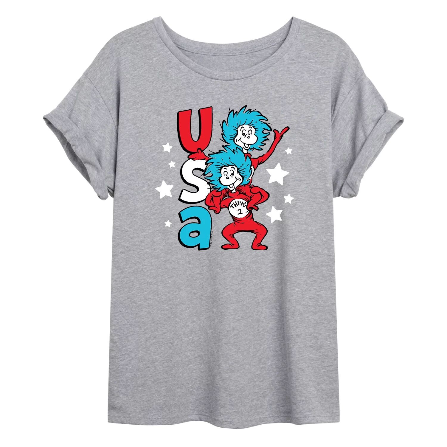 Детская футболка Dr. Seuss USA Things с струящимся рисунком и рисунком Licensed Character
Детская футболка Dr. Seuss USA Things с струящимся рисунком и рисунком Licensed Character