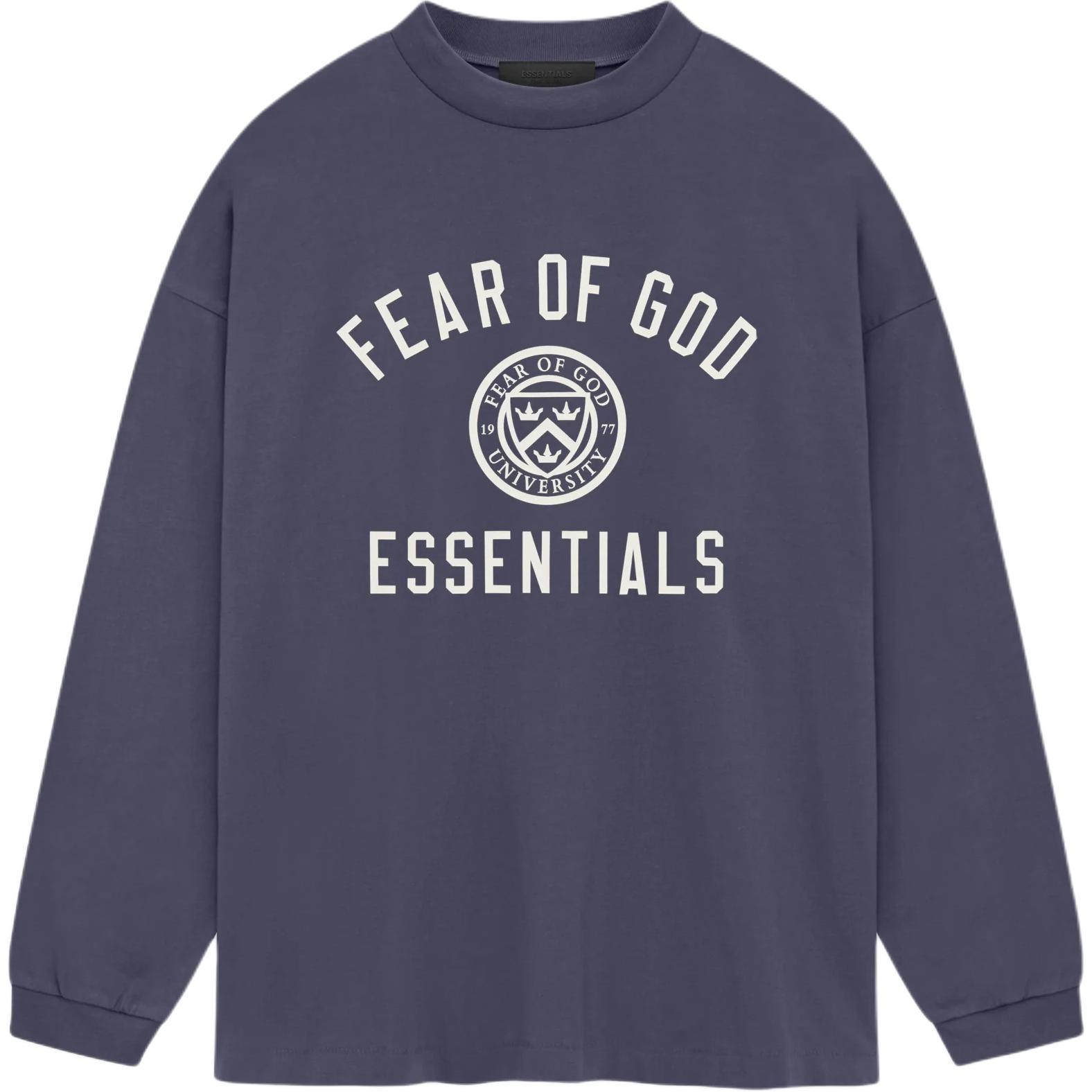 Jersey Long Sleeve Tee Fear Of God Essentials, синий
Jersey Long Sleeve Tee Fear Of God Essentials, синий