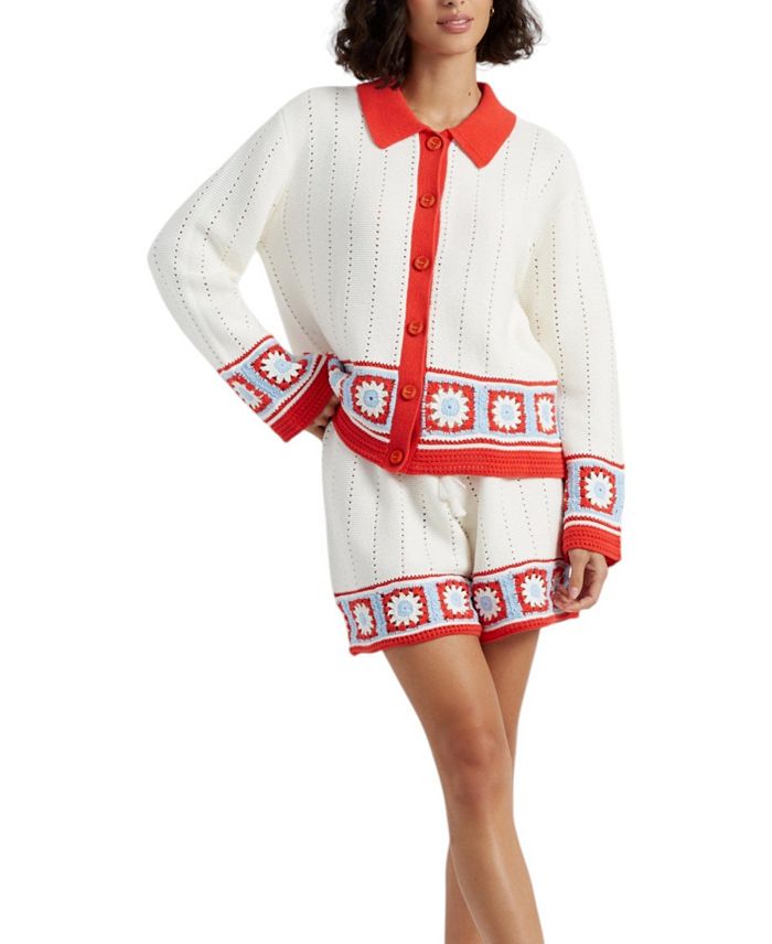 Женская хлопковая рубашка с ручной вязкой Chinti & Parker, красный
Женская хлопковая рубашка с ручной вязкой Chinti & Parker, красный