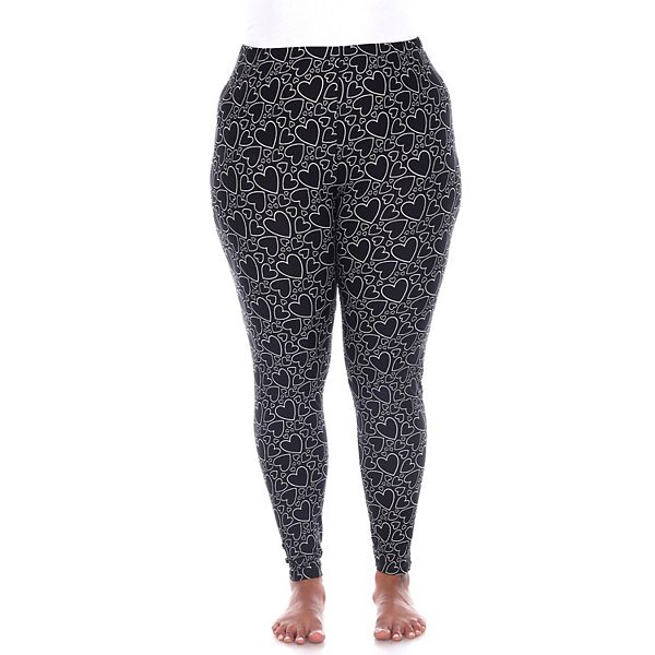 Леггинсы Plus size с принтом в виде сердца Wm Fashion, Black White
Леггинсы Plus size с принтом в виде сердца Wm Fashion, Black White