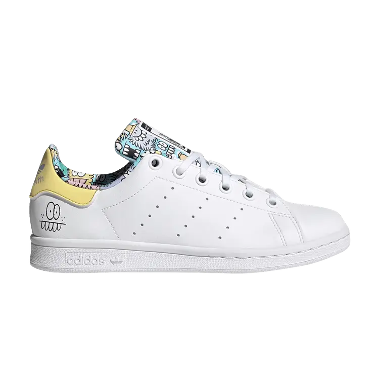 Кроссовки adidas Kevin Lyons x Stan Smith J 'Playful Artwork', белый
Кроссовки adidas Kevin Lyons x Stan Smith J 'Playful Artwork', белый