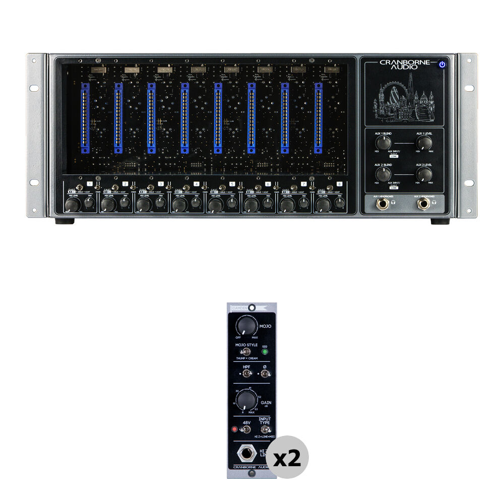 Микрофонный предусилитель Cranborne Audio 500ADAT 8-Slot 500 Series Rack & ADAT Expander
Микрофонный предусилитель Cranborne Audio 500ADAT 8-Slot 500 Series Rack & ADAT Expander