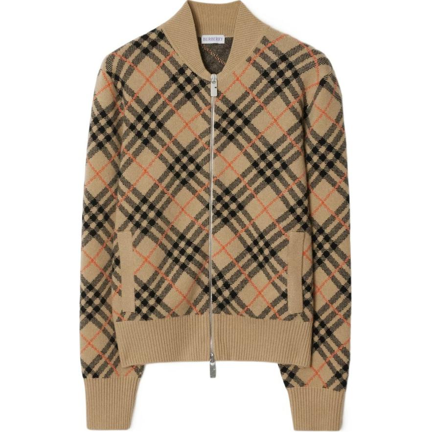 Кашемировый клетчатый кардиган Burberry, Sand
Кашемировый клетчатый кардиган Burberry, Sand
