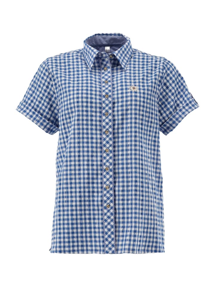 Традиционная блузка Тадора средне-синего цвета OS-Trachten
Традиционная блузка Тадора средне-синего цвета OS-Trachten