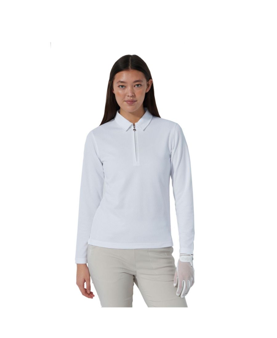 Женская поло-рубашка с длинным рукавом Peoria для гольфа Daily Sports, White
Женская поло-рубашка с длинным рукавом Peoria для гольфа Daily Sports, White