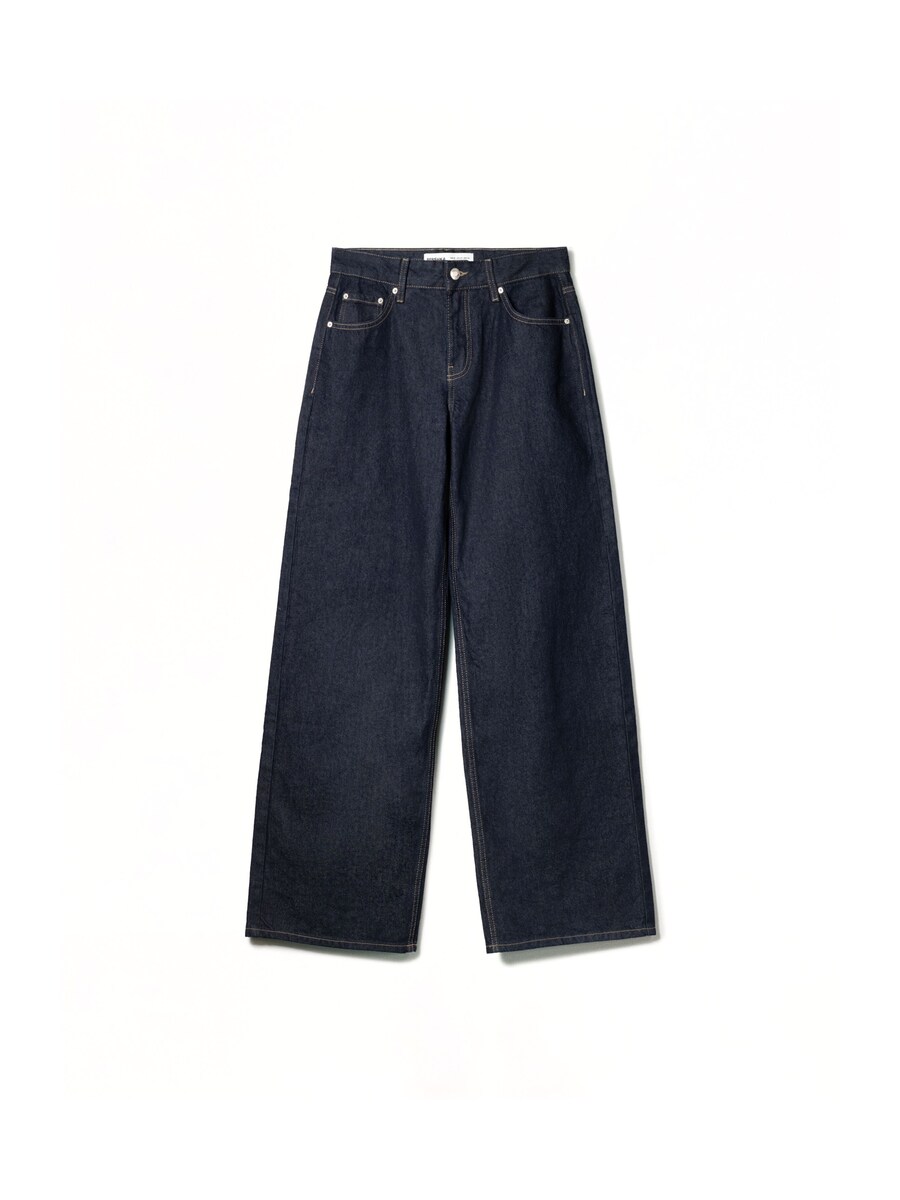 Джинсы с широкими штанинами Bershka, морской синий
Джинсы с широкими штанинами Bershka, морской синий