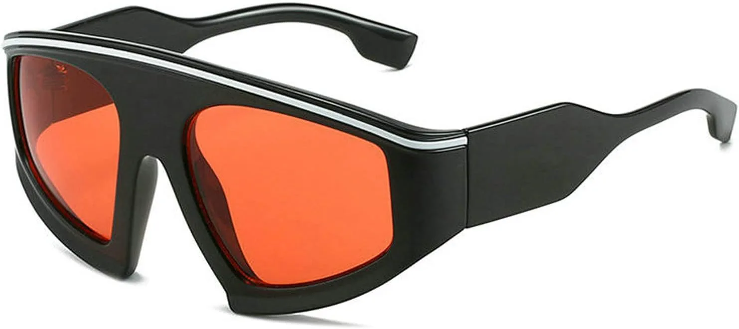 COTIA Модные солнцезащитные очки-маска с защитным козырьком для мужчин и женщин, большие ветрозащитные солнцезащитные очки, цельная спортивная оправа, Red
COTIA Модные солнцезащитные очки-маска с защитным козырьком для мужчин и женщин, большие ветрозащитные солнцезащитные очки, цельная спортивная оправа, Red