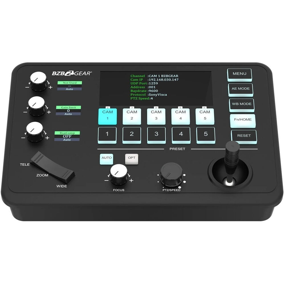BZBGEAR Универсальный компактный последовательный и IP PTZ-контроллер джойстика
BZBGEAR Универсальный компактный последовательный и IP PTZ-контроллер джойстика