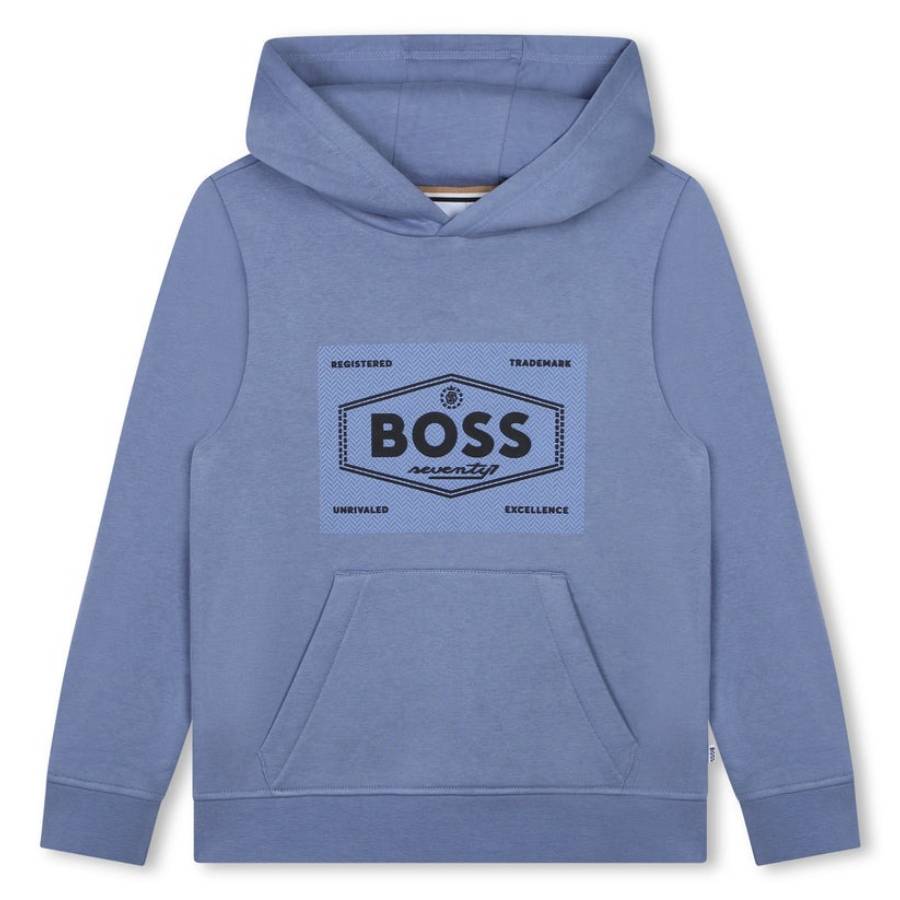 Hugo Boss Мальчики Хлопковый Флис Лого Худи, серый
Hugo Boss Мальчики Хлопковый Флис Лого Худи, серый