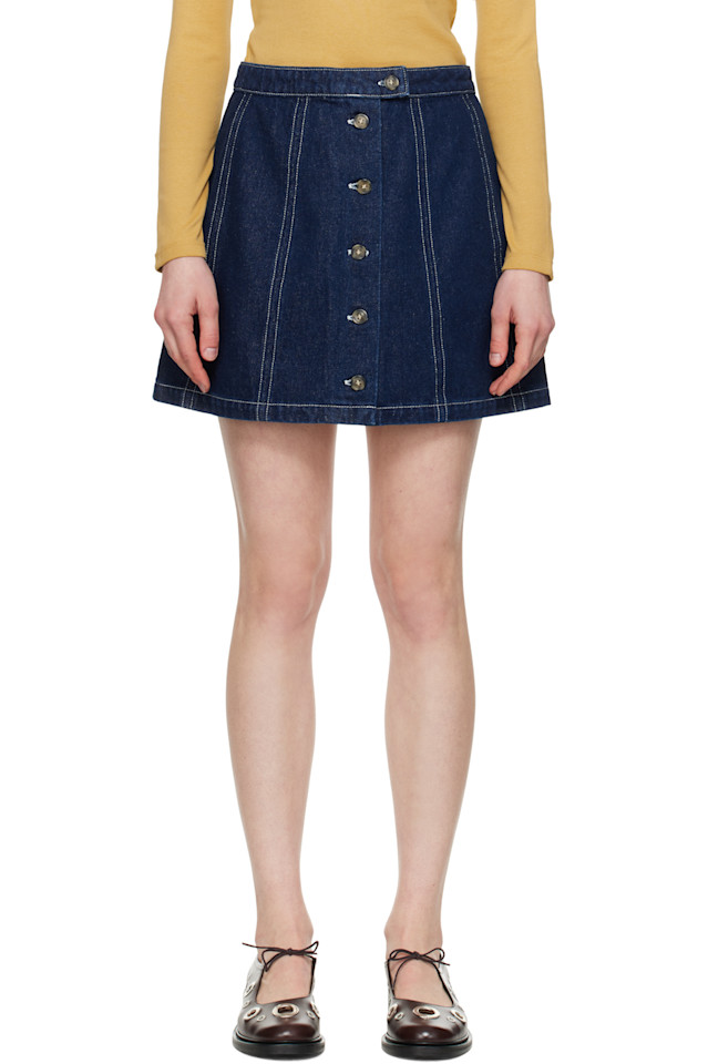 Пипа джинсовая мини-юбка A.P.C., индиго
Пипа джинсовая мини-юбка A.P.C., индиго