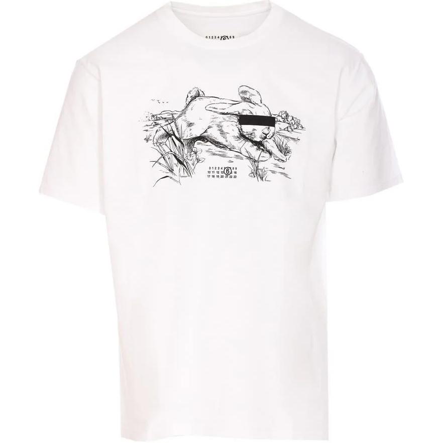 Футболка с принтом иллюстрацией MM6 Maison Margiela, белый
Футболка с принтом иллюстрацией MM6 Maison Margiela, белый