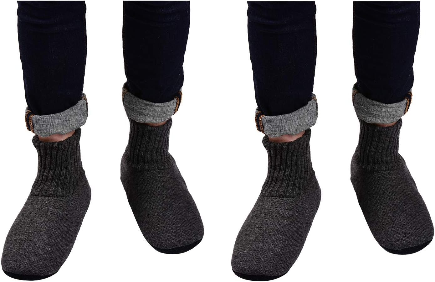 Домашние тапочки-носки Panda Bros, мягкие, уютные, толстые, с противоскользящей подошвой, для мужчин, темно-серый
Домашние тапочки-носки Panda Bros, мягкие, уютные, толстые, с противоскользящей подошвой, для мужчин, темно-серый