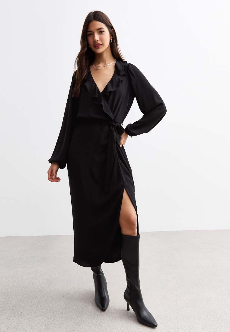Платье New Look RUFFLE TRIM BELTED MIDI, Black
Платье New Look RUFFLE TRIM BELTED MIDI, Black