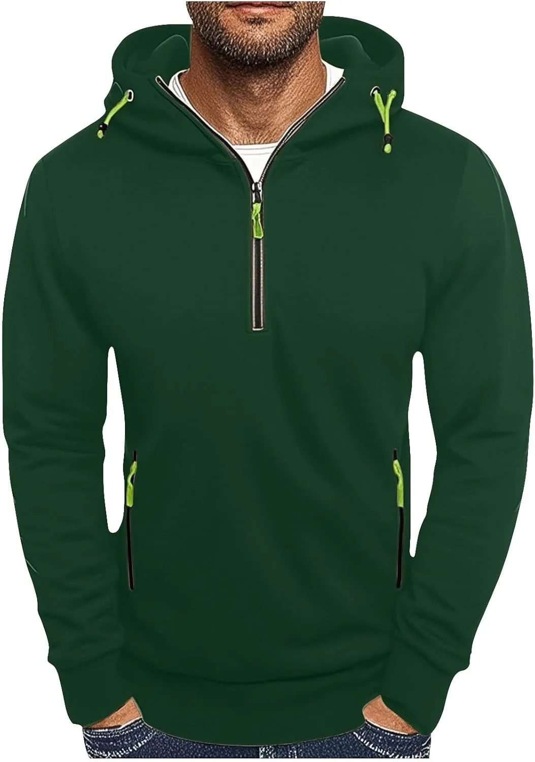 Куртка-толстовка Quarter Zip для мужчин Oversized с капюшоном и карманами HJYUZP
Куртка-толстовка Quarter Zip для мужчин Oversized с капюшоном и карманами HJYUZP