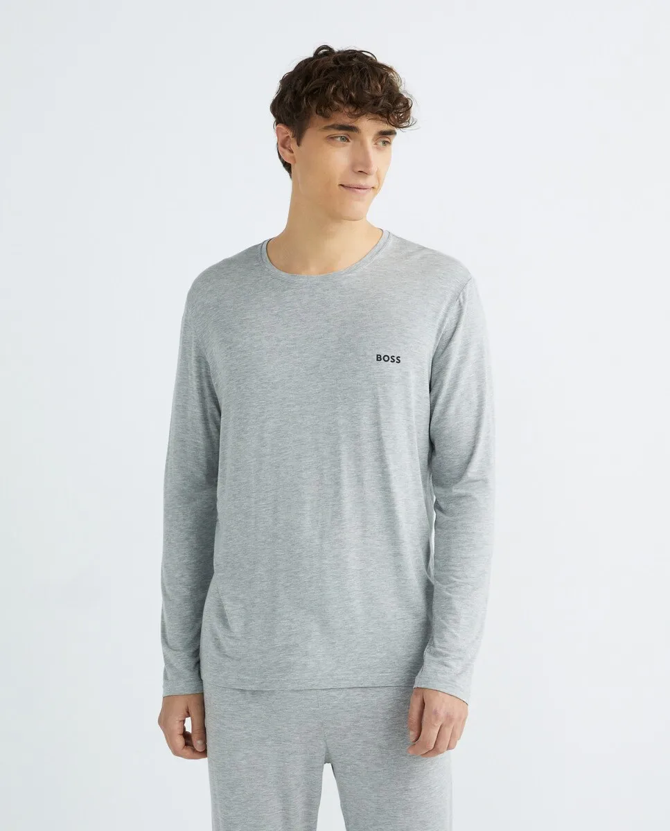 Мужская пижама с длинными рукавами Boss, светло-серый
Мужская пижама с длинными рукавами Boss, светло-серый