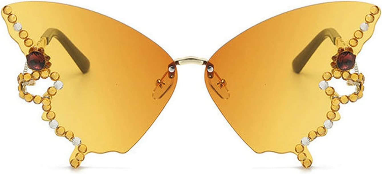 Солнцезащитные очки COTIA Butterfly Diamond для женщин, без оправы, большого размера, для выпускного вечера, вечеринки, модные, винтажные, с блестящими кристаллами, разноцветные, Yellow1
Солнцезащитные очки COTIA Butterfly Diamond для женщин, без оправы, большого размера, для выпускного вечера, вечеринки, модные, винтажные, с блестящими кристаллами, разноцветные, Yellow1