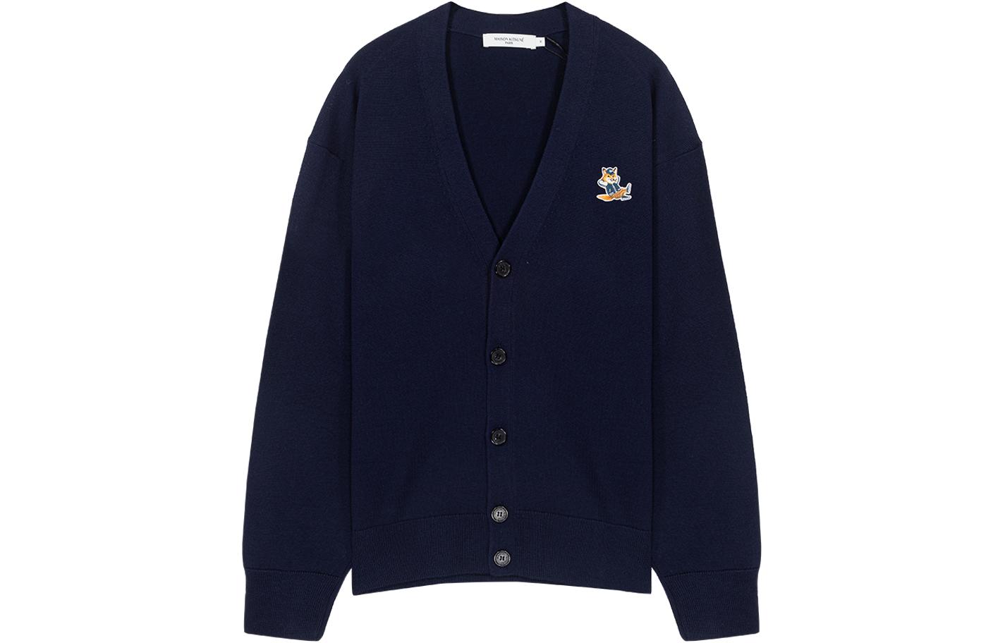 Maison Kitsune Трикотажный свитер мужской синий
Maison Kitsune Трикотажный свитер мужской синий